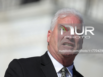 House Majority Whip Tom Emmer (R-MN) speaks at a GOP press conference on the steps of the U.S. Capitol in Washington, D.C. on November 12, 2...