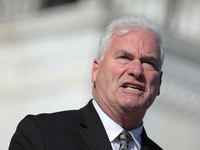 House Majority Whip Tom Emmer (R-MN) speaks at a GOP press conference on the steps of the U.S. Capitol in Washington, D.C. on November 12, 2...