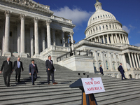 House Majority Whip Tom Emmer (R-MN), Leader Steve Scalise (R-LA), Speaker Mike Johnson (R-LA) and Chair of the National Republican Congress...