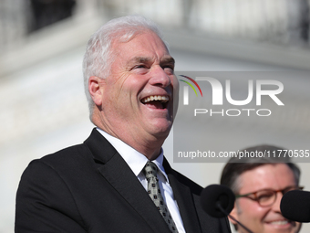 House Majority Whip Tom Emmer (R-MN) speaks at a GOP press conference on the steps of the U.S. Capitol in Washington, D.C. on November 12, 2...