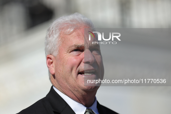 House Majority Whip Tom Emmer (R-MN) speaks at a GOP press conference on the steps of the U.S. Capitol in Washington, D.C. on November 12, 2...