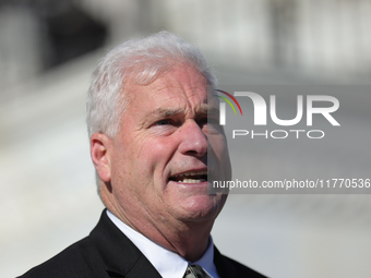 House Majority Whip Tom Emmer (R-MN) speaks at a GOP press conference on the steps of the U.S. Capitol in Washington, D.C. on November 12, 2...