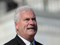 House Majority Whip Tom Emmer (R-MN) speaks at a GOP press conference on the steps of the U.S. Capitol in Washington, D.C. on November 12, 2...