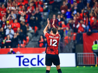 In Vancouver, Canada, on December 5, 2023, C. Sinclair #12 receives applause as she retires from international duty during the International...