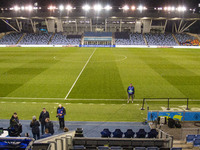 General view of Joie Stadium during the UEFA Champions League Group D match between Manchester City and Hammarby at the Joie Stadium in Manc...