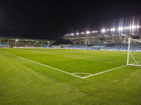 General view of Joie Stadium during the UEFA Champions League Group D match between Manchester City and Hammarby at the Joie Stadium in Manc...