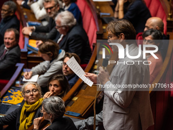 Hendrik Davi, deputy of the Ecologist and Socialist group, is at the National Assembly in Paris, France, on November 12, 2024. (