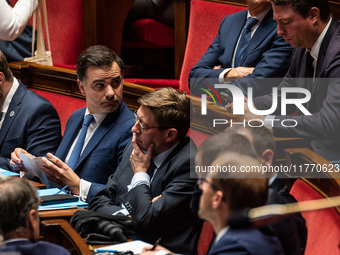 Laurent Saint-Martin, Minister attached to the Prime Minister, responsible for the Budget and Public Accounts, is in Parliament during the q...