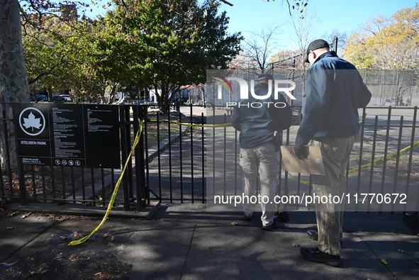 A 21-year-old man is fatally stabbed at Steuben Park in Brooklyn, New York, United States, on November 12, 2024. At approximately 8:45 a.m....