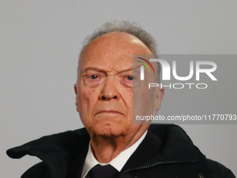 Alejandro Gertz Manero, Attorney General of the Mexican Republic, speaks during a briefing at the National Palace in Mexico City, Mexico, on...