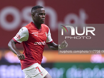 Armindo Tue Na Bangna 'Bruma' of SC Braga looks on during the Liga Portugal Betclic match between SC Braga and Sporting CP at Estadio Munici...