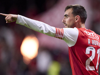 Ricardo Horta of SC Braga celebrates after scoring his team's first goal during the Liga Portugal Betclic match between SC Braga and Sportin...