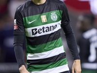 Francisco Trincao of Sporting CP looks on during the Liga Portugal Betclic match between SC Braga and Sporting CP at Estadio Municipal de Br...