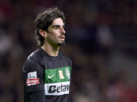 Francisco Trincao of Sporting CP looks on during the Liga Portugal Betclic match between SC Braga and Sporting CP at Estadio Municipal de Br...