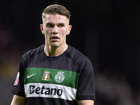 Viktor Gyokeres of Sporting CP looks on during the Liga Portugal Betclic match between SC Braga and Sporting CP at Estadio Municipal de Brag...