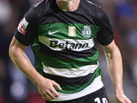 Conrad Harder of Sporting CP looks on during the Liga Portugal Betclic match between SC Braga and Sporting CP at Estadio Municipal de Braga...