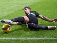 Maxi Araujo of Sporting CP is in action during the Liga Portugal Betclic match between SC Braga and Sporting CP at Estadio Municipal de Brag...