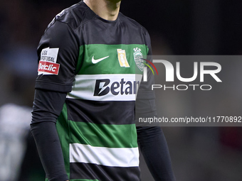 Francisco Trincao of Sporting CP looks on during the Liga Portugal Betclic match between SC Braga and Sporting CP at Estadio Municipal de Br...