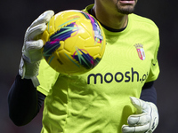 Matheus Lima Magalhaes of SC Braga warms up before the Liga Portugal Betclic match between SC Braga and Sporting CP at Estadio Municipal de...