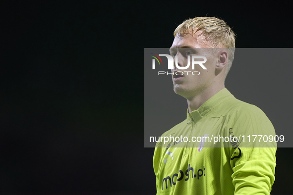 Lukas Hornicek of SC Braga looks on during the warm-up prior to the Liga Portugal Betclic match between SC Braga and Sporting CP at Estadio...