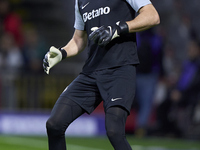 Franco Israel of Sporting CP warms up before the Liga Portugal Betclic match between SC Braga and Sporting CP at Estadio Municipal de Braga...