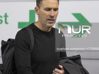 Manchester City W.F.C. manager Gareth Taylor arrives at the Joie Stadium during the UEFA Champions League Group D match between Manchester C...