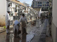 Scenes of devastation in the streets of Benetusser after the passing of the flood, army, firefighters, police and volunteers help to normali...