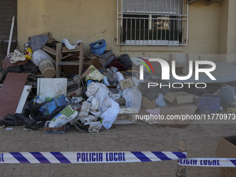 Scenes of devastation in the streets of Benetusser after the passing of the flood, army, firefighters, police and volunteers help to normali...