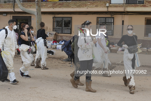 Scenes of devastation in the streets of Benetusser after the passing of the flood, army, firefighters, police and volunteers help to normali...