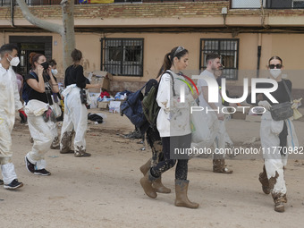 Scenes of devastation in the streets of Benetusser after the passing of the flood, army, firefighters, police and volunteers help to normali...