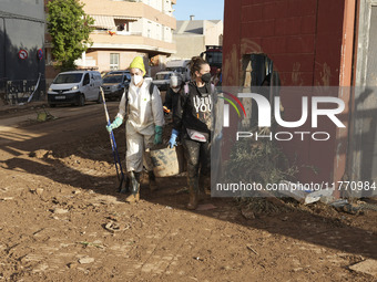 Scenes of devastation in the streets of Benetusser after the passing of the flood, army, firefighters, police and volunteers help to normali...