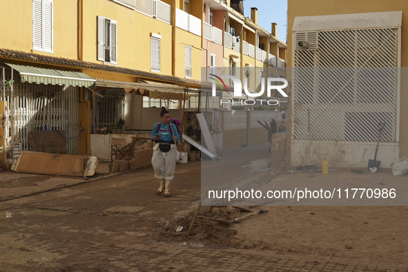 Scenes of devastation in the streets of Benetusser after the passing of the flood, army, firefighters, police and volunteers help to normali...