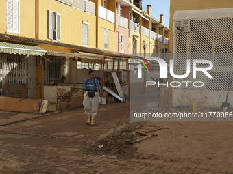 Scenes of devastation in the streets of Benetusser after the passing of the flood, army, firefighters, police and volunteers help to normali...