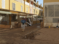 Scenes of devastation in the streets of Benetusser after the passing of the flood, army, firefighters, police and volunteers help to normali...