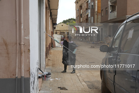 Scenes of devastation in the streets of Benetusser after the passing of the flood, army, firefighters, police and volunteers help to normali...