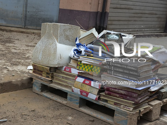 Scenes of devastation in the streets of Benetusser after the passing of the flood, army, firefighters, police and volunteers help to normali...