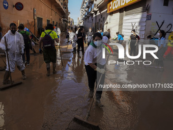 Scenes of devastation in the streets of Benetusser after the passing of the flood, army, firefighters, police and volunteers help to normali...