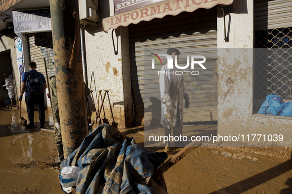 Scenes of devastation in the streets of Benetusser after the passing of the flood, army, firefighters, police and volunteers help to normali...