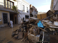 Scenes of devastation in the streets of Benetusser after the passing of the flood, army, firefighters, police and volunteers help to normali...