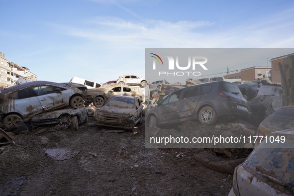 Scenes of devastation in the streets of Benetusser after the passing of the flood, army, firefighters, police and volunteers help to normali...