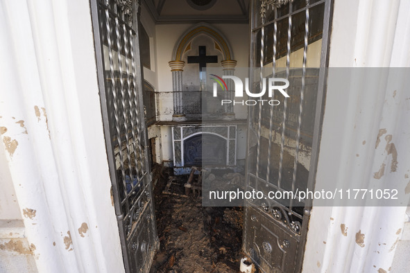 Scenes of devastation in the streets of Benetusser after the passing of the flood, army, firefighters, police and volunteers help to normali...