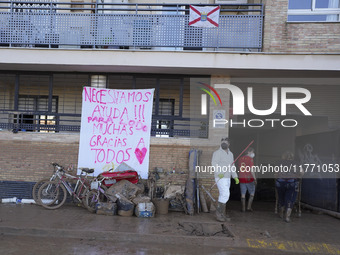 Scenes of devastation in the streets of Benetusser after the passing of the flood, army, firefighters, police and volunteers help to normali...