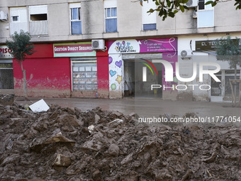 Scenes of devastation in the streets of Benetusser after the passing of the flood, army, firefighters, police and volunteers help to normali...