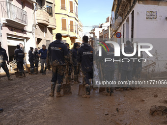 Scenes of devastation in the streets of Benetusser after the passing of the flood, army, firefighters, police and volunteers help to normali...