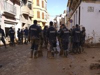 Scenes of devastation in the streets of Benetusser after the passing of the flood, army, firefighters, police and volunteers help to normali...