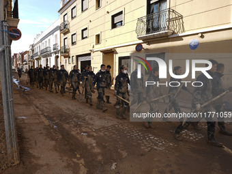 Scenes of devastation in the streets of Benetusser after the passing of the flood, army, firefighters, police and volunteers help to normali...