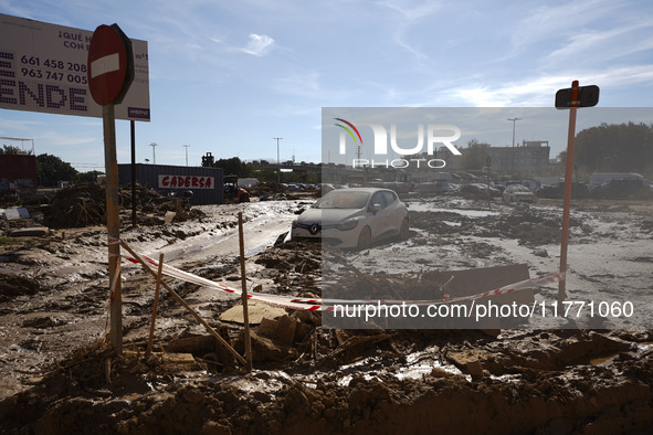 Scenes of devastation in the streets of Benetusser after the passing of the flood, army, firefighters, police and volunteers help to normali...