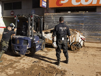 Scenes of devastation in the streets of Benetusser after the passing of the flood, army, firefighters, police and volunteers help to normali...