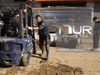 Scenes of devastation in the streets of Benetusser after the passing of the flood, army, firefighters, police and volunteers help to normali...