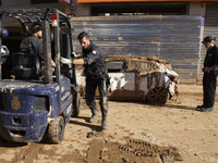 Scenes of devastation in the streets of Benetusser after the passing of the flood, army, firefighters, police and volunteers help to normali...